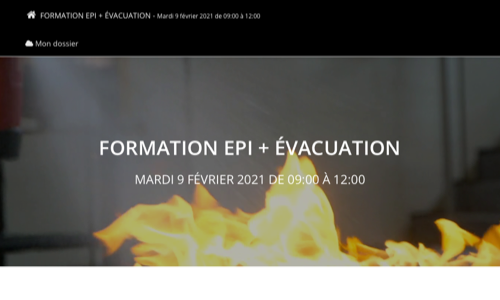FORMATION EPI + ÉVACUATION