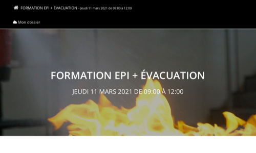 FORMATION EPI + ÉVACUATION
